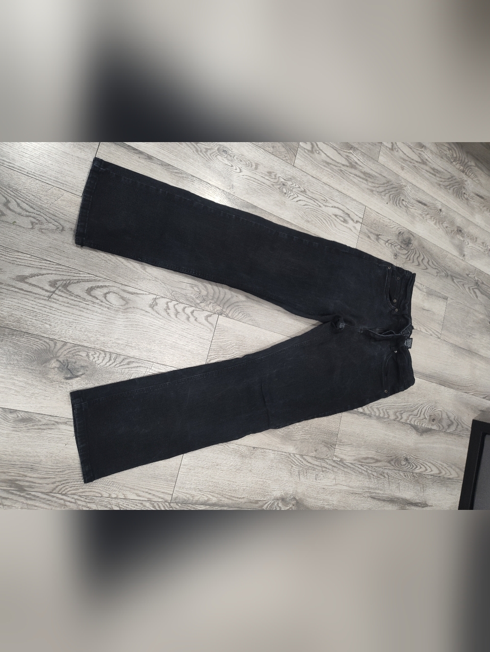Men's Slim Straight Black Jeans